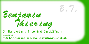 benjamin thiering business card